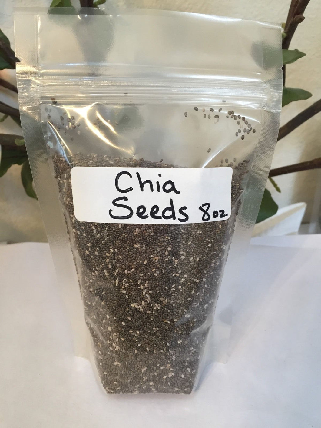 Chia Seeds, 8 oz. (1/2 lb) Black Whole Seeds