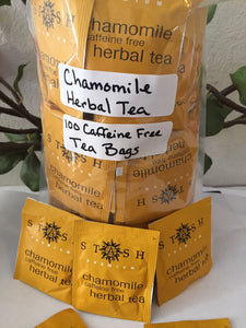 Chamomile Tea Bags,100 Herbal Caffeine Free Teabags