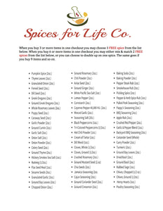 Free Spices, Spices for Life Co.
